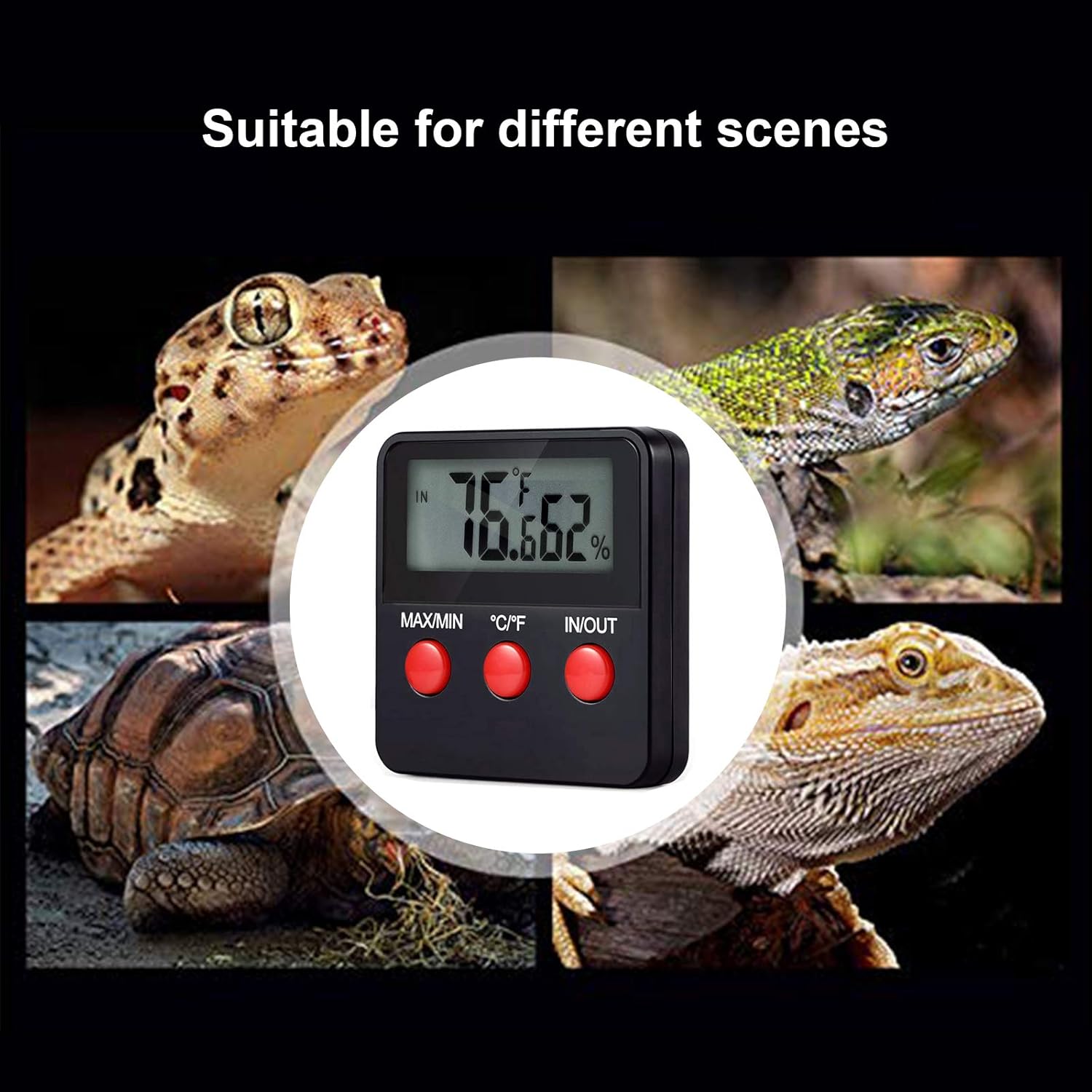 ZHITING Digitales Thermo-Hygrometer Terrarium - Bild 5
