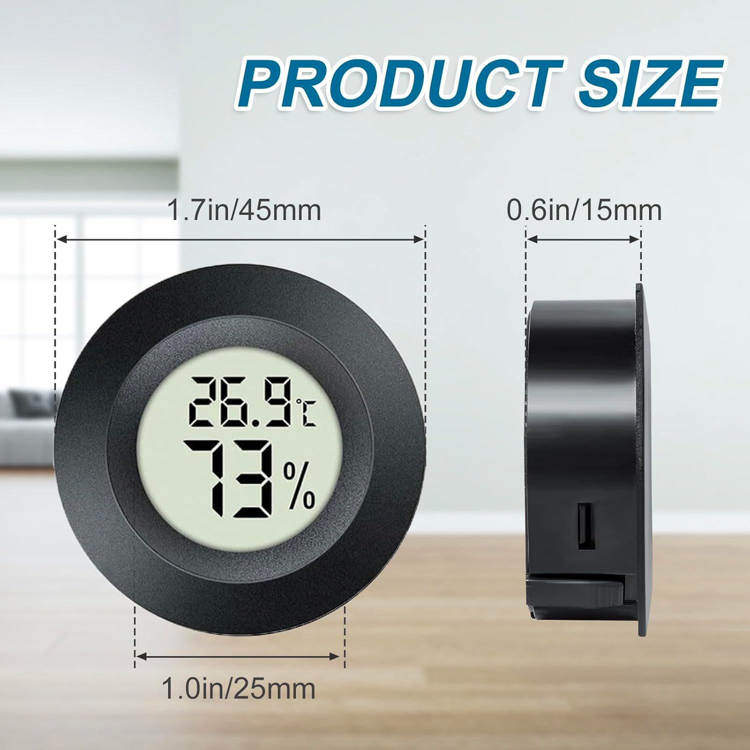 JEDEW Digitales Thermo-Hygrometer Terrarium - Bild 2