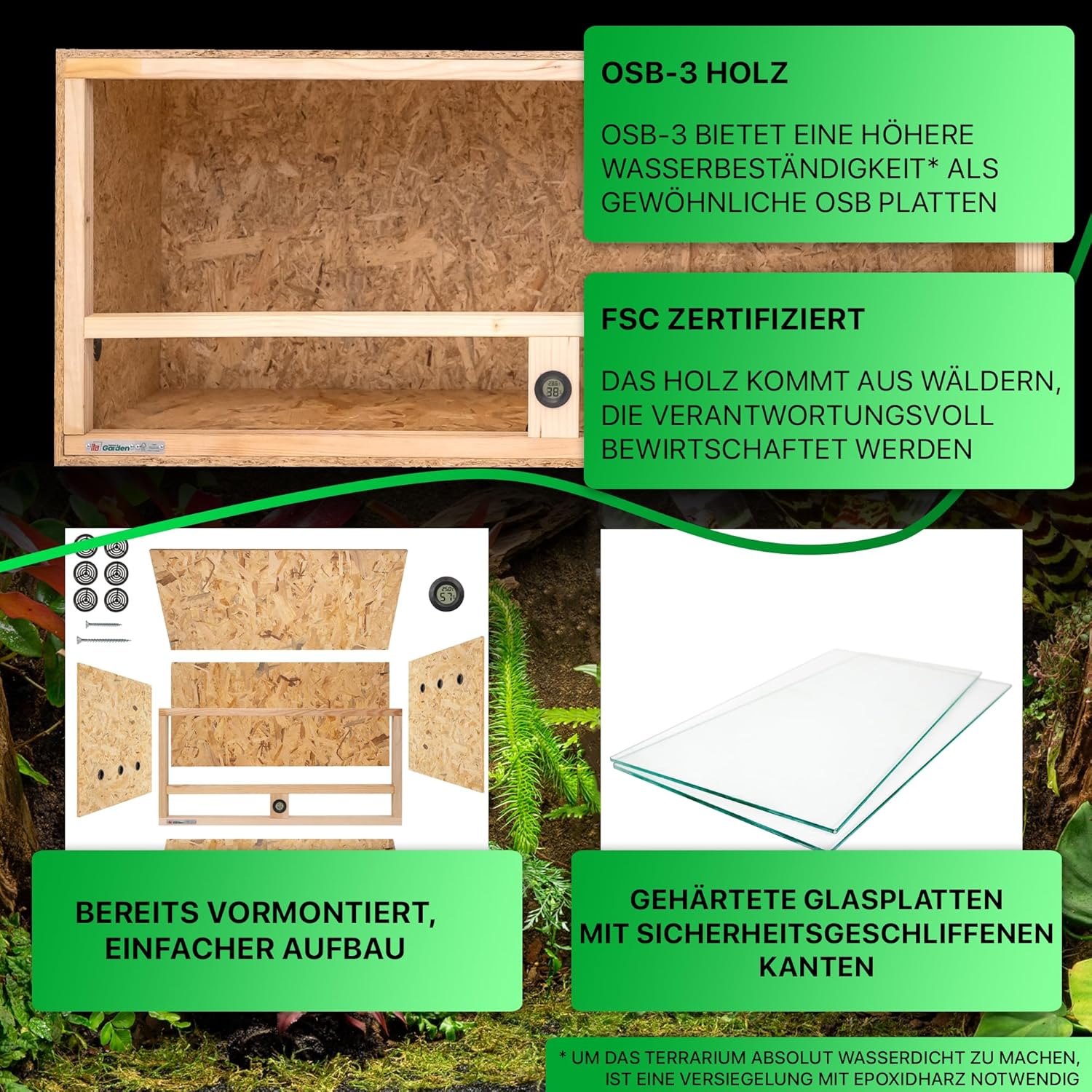ITA Holzterrarium 120×50×50 cm - Bild 4