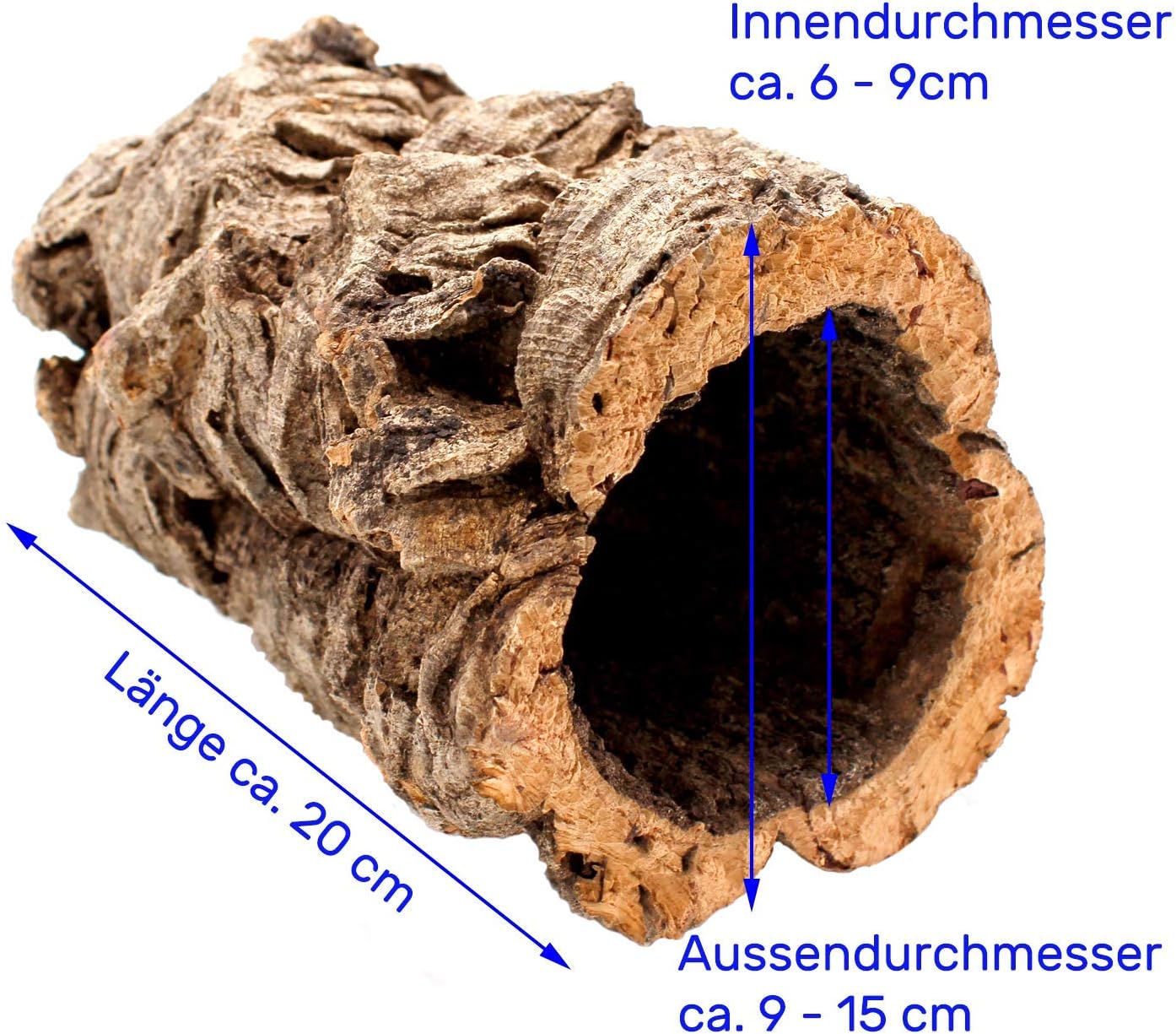 Vogelgaleria Korkröhre Naturkork 20 cm - Bild 2